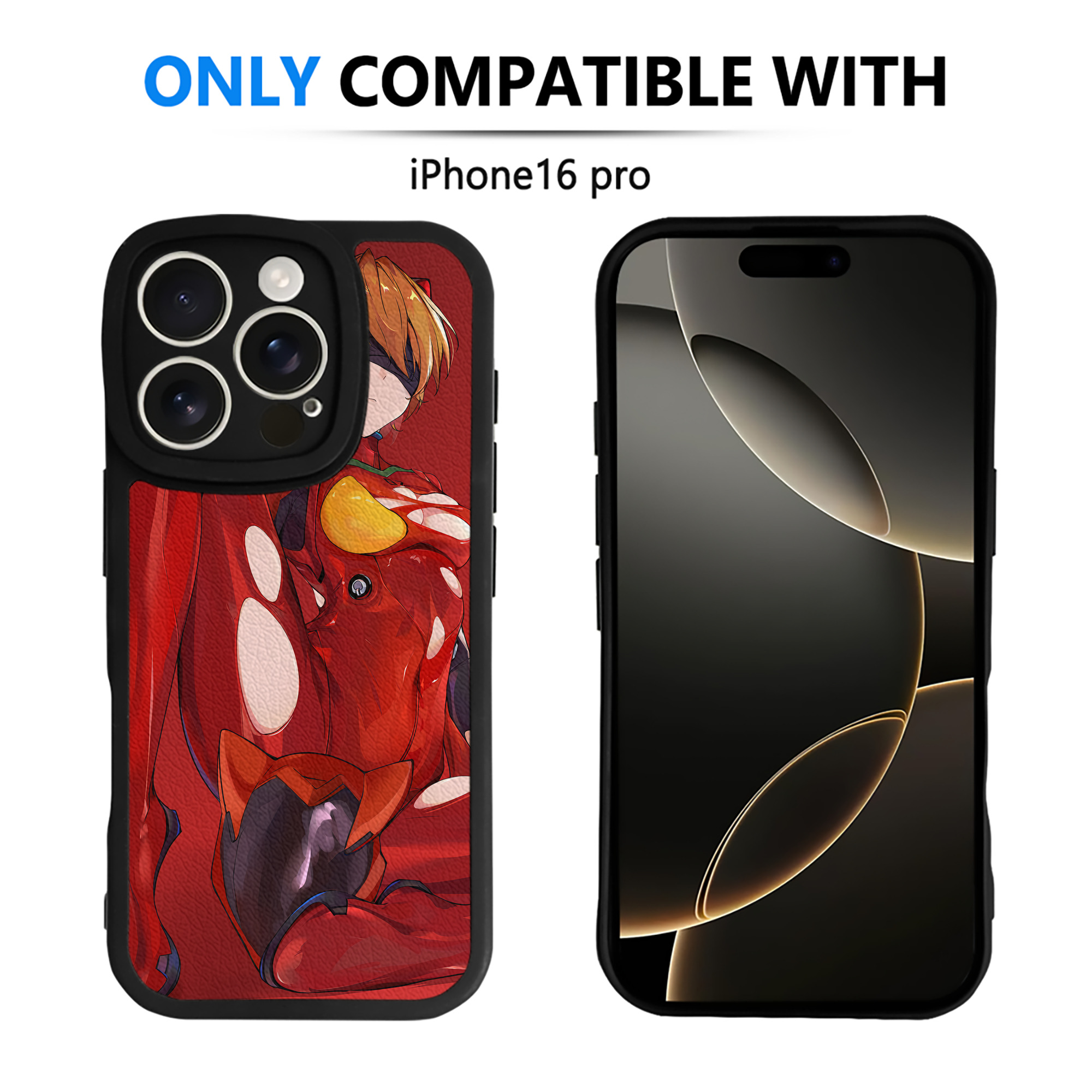 （画像用） EVA 新世紀エヴァンゲリオン 【iPhone 16シリーズ対応】シリコンスマホケース（レザー調） 材質：シリコン